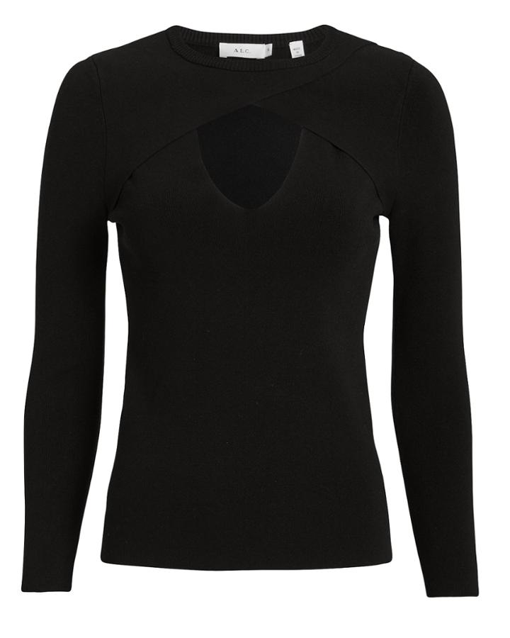 Alc A.l.c. Curtis Cutout Top Black L