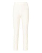 Derek Lam 10 Crosby White Lace-up Skinny Pants