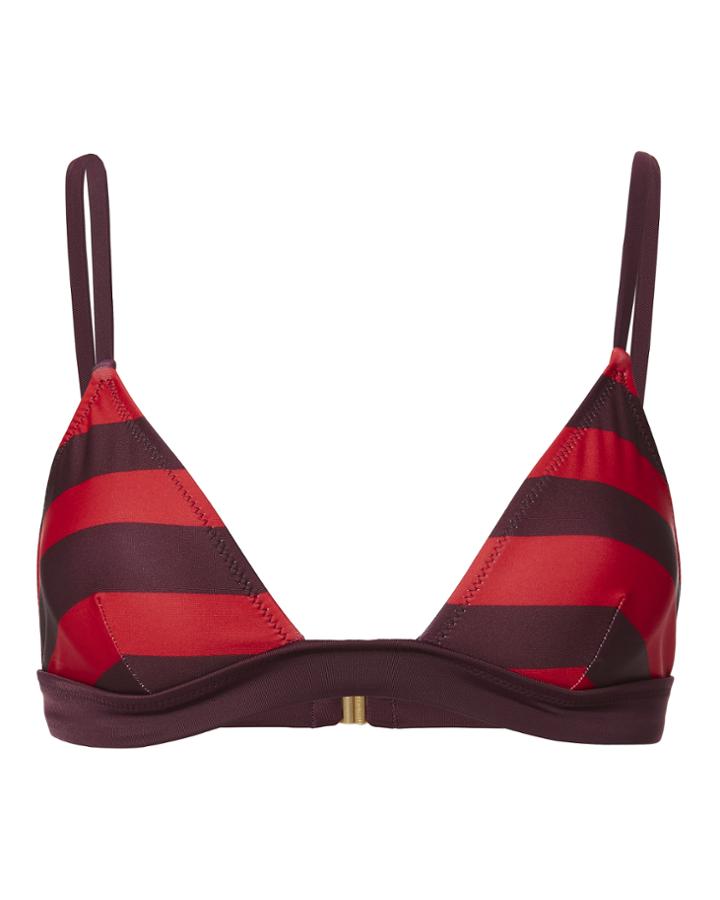 Solid & Striped &quot;solid &amp; Striped Morgan Bordeaux Bikini Top&quot;