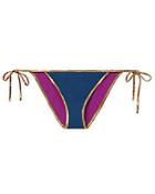 Tooshie Reversible Side Tie String Bikini Bottom