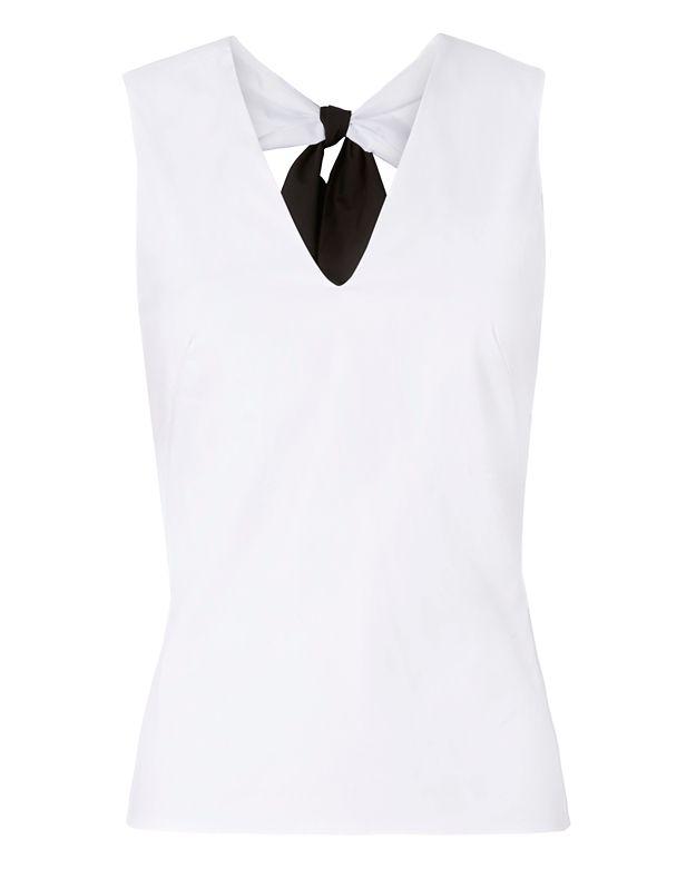Exclusive For Intermix Kay Bow Tie Back Sleeveless Shirt