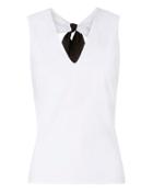 Exclusive For Intermix Kay Bow Tie Back Sleeveless Shirt