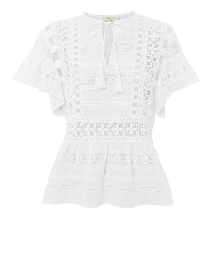 Sea Ila Lace Blouse White Zero