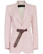 Barbara Bui Safari Belted Pocket Blazer: Pink