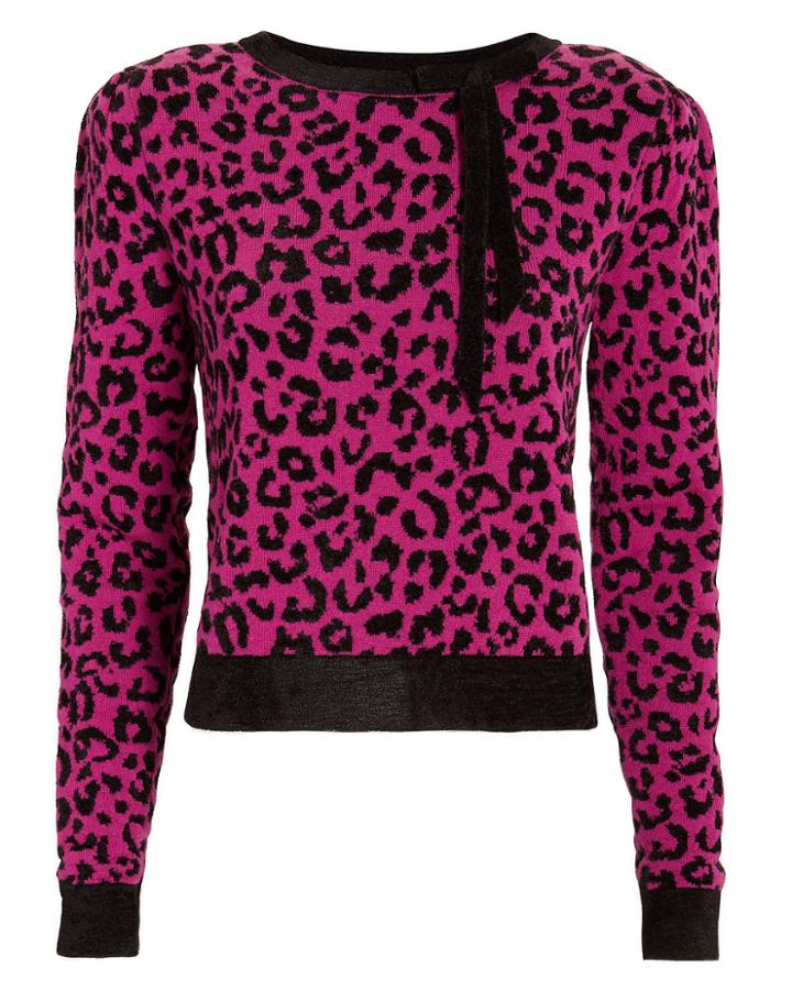 Torn Ronny Kobo Imogene Leopard Sweater Multi P