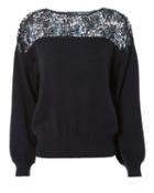 See By Chloe See By Chlo Lace Detail Top Navy M