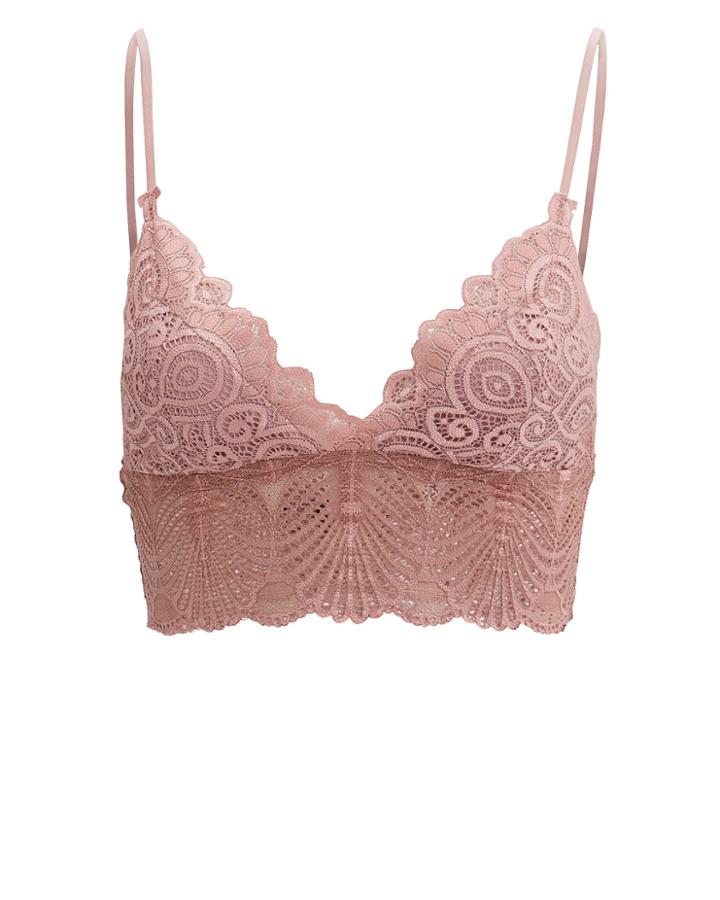 Night Night By Simkhai Night Night By Jonathan Simkhai Blush Lace Bralette Blush M