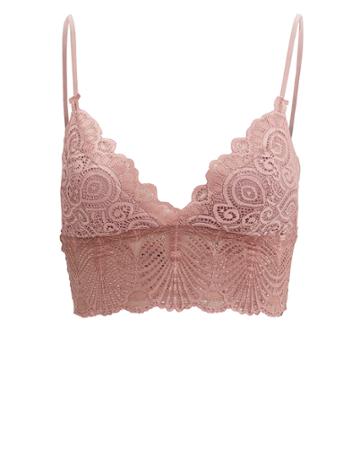 Night Night By Simkhai Night Night By Jonathan Simkhai Blush Lace Bralette Blush M