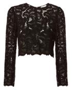 Intermix A.l.c. Talia Lace Top Black Zero