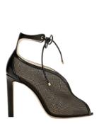 Jimmy Choo Sayra Mesh High Sandals Black 40