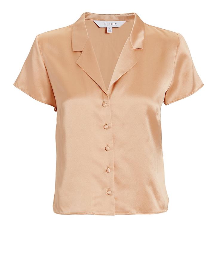 Exclusive For Intermix Intermix Brielle Top Beige M