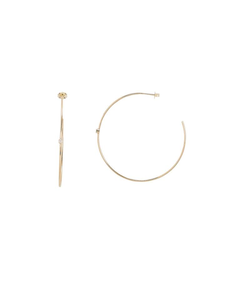 Zoe Chicco Bezet Set Diamond Accent Hoops Gold 1size