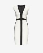Narciso Rodriguez Fitted Tri-color Dress