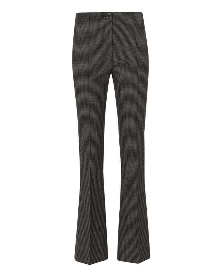 Helmut Lang Houndstooth Cropped Flare Pants