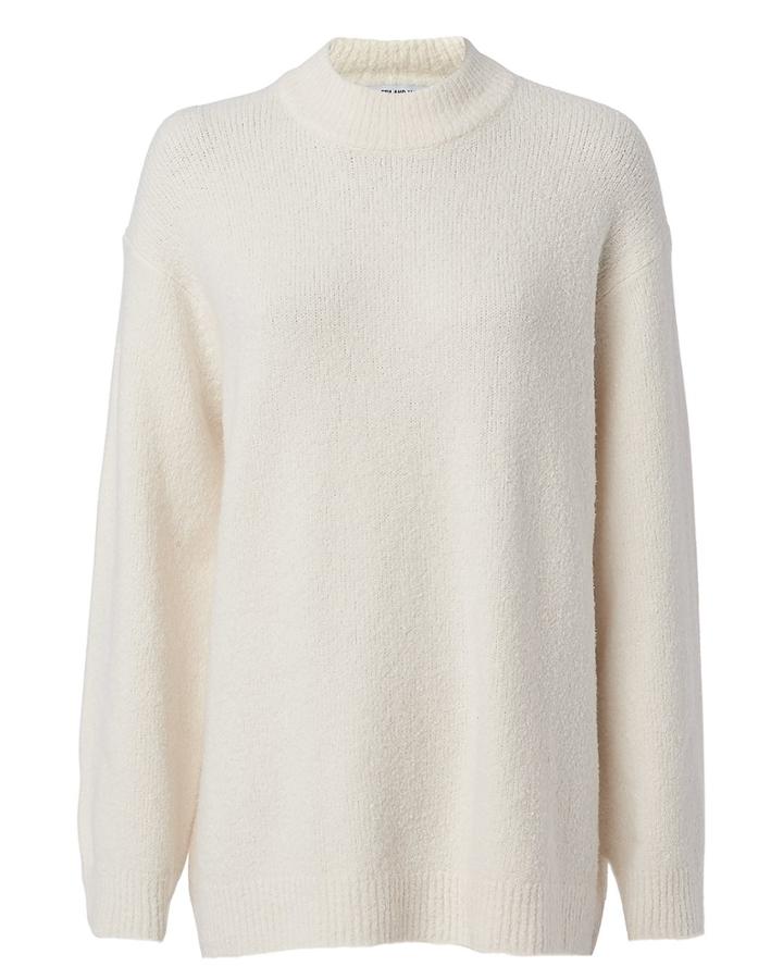 Elizabeth And James Josette Oversized Boucl Sweater Ivory P