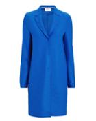 Harris Wharf Electric Blue Cocoon Coat Blue-med 40