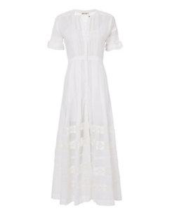Intermix Loveshackfancy Edie Button-down Maxi Dress