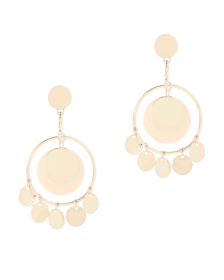 Eddie Borgo Coin Disc Statement Earrings
