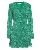 The East Order Gizele Mini Dress Green/floral Print S