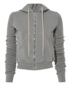 Rick Owens Drkshdw Grey Jersey Hoodie Grey S