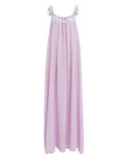 My Beachy Side Floral Trim Maxi Dress Lavender/floral 1size