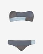 Lisa Marie Fernandez Nat Patchwork Bandeau Bikini- Final Sale