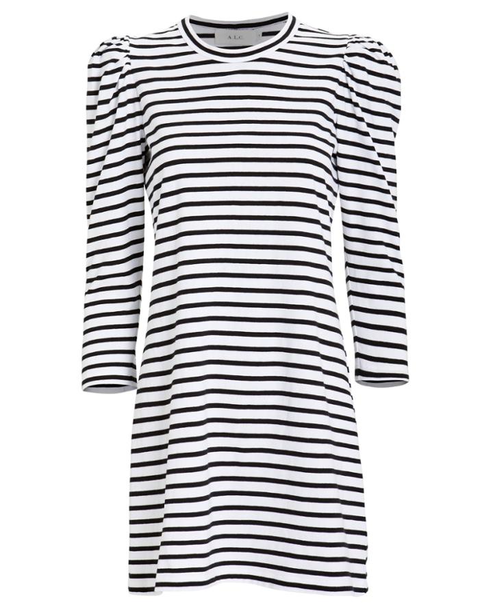 A.l.c. Kidman Puff Sleeve Dress White/black P
