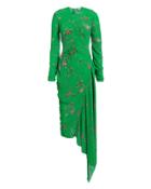 Preen By Thornton Bregazzi Teresa Pliss Georgette Dress Green Floral M
