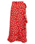 Faithfull The Brand Celeste Floral Skirt Red/floral L