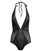 Nightcap Clothing Bordeaux One Piece Swimsuit Black S