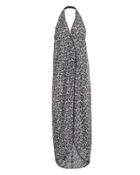Kisuii Gaia Wrap Cover-up Black/white L