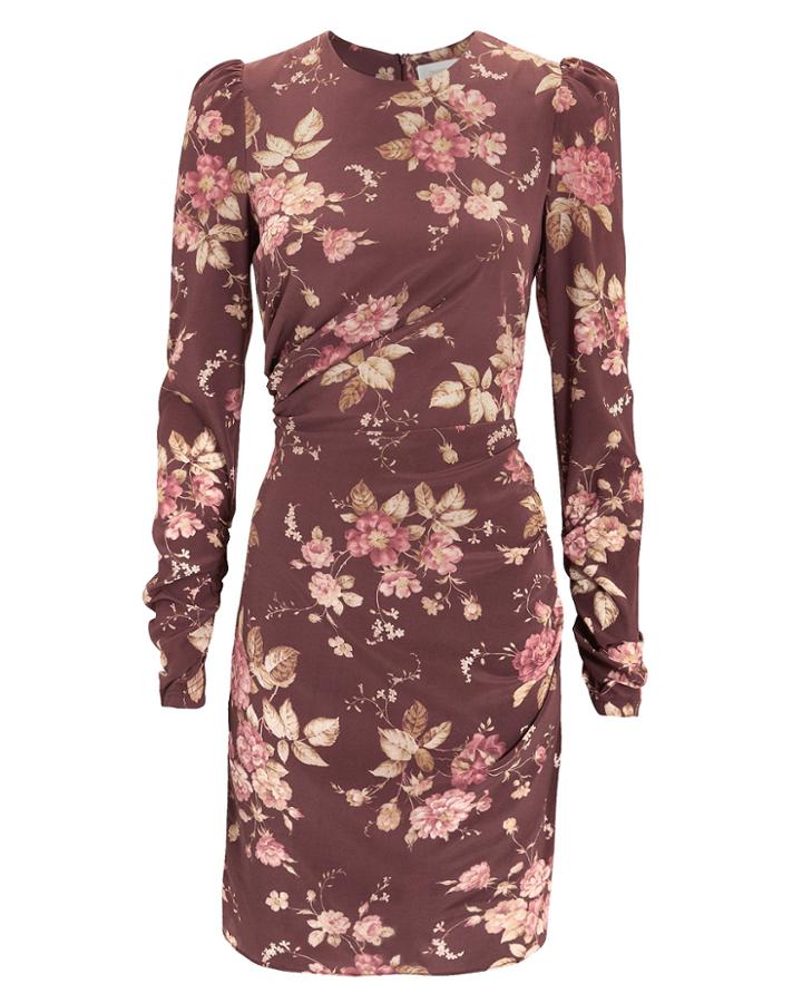 Zimmermann Unbridled Draped Mini Dress Multi Zero