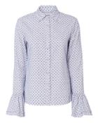 Derek Lam 10 Crosby Clipped Embroidery Shirt