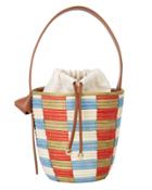 Cesta Brighton Striped Basket Bag Tan/stripes 1size
