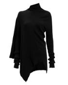 Marques Almeida Marques' Almeida Ribbed Draped Jumper Black L