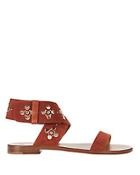 Frye Halle Ankle Wrap Studded Sandals