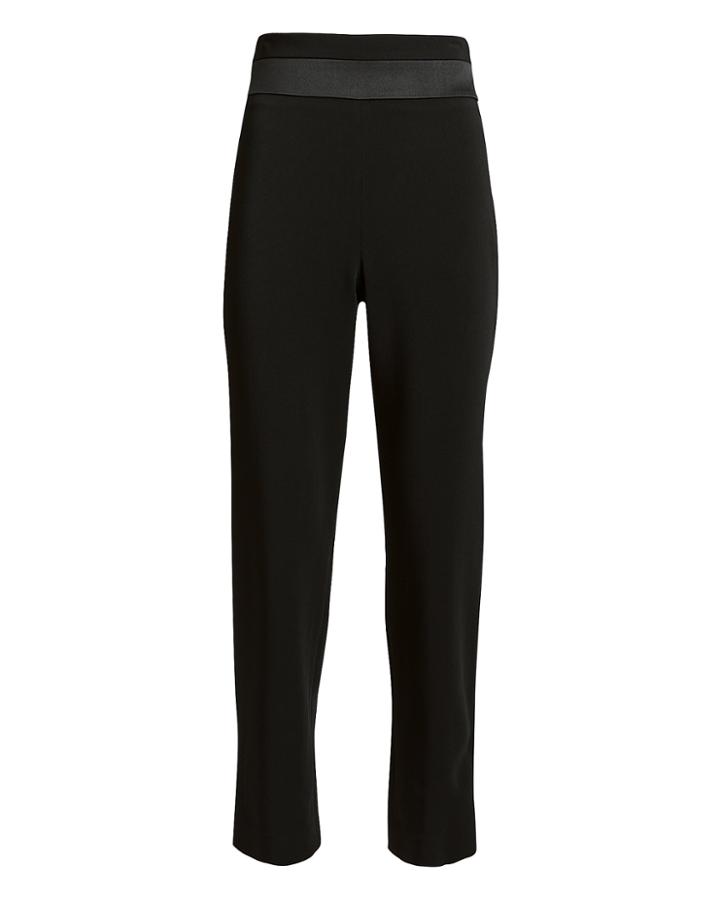 Cushnie Et Ochs Cushnie Silk Panel High-rise Slim Pants Black 2