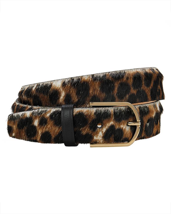 Maison Boinet Leopard Belt Multi 95