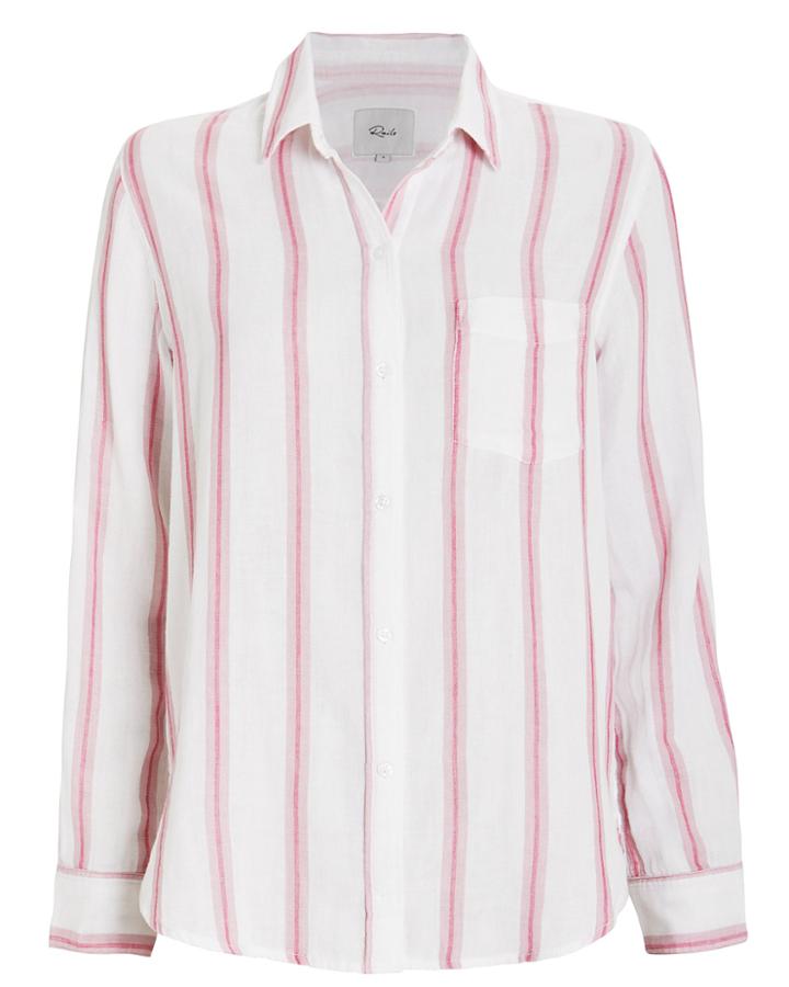 Rails Reagan Striped Button Front Shirt White/stripes S
