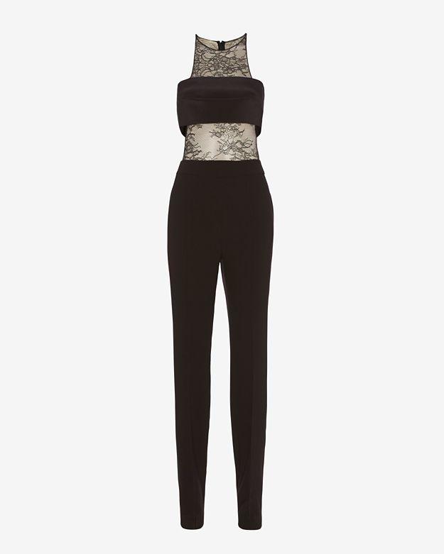 Noam Hanoch Exclusive Nikka Lace Bandeau Jumpsuit