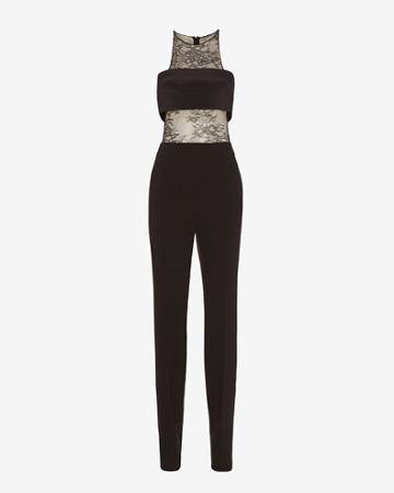 Noam Hanoch Exclusive Nikka Lace Bandeau Jumpsuit