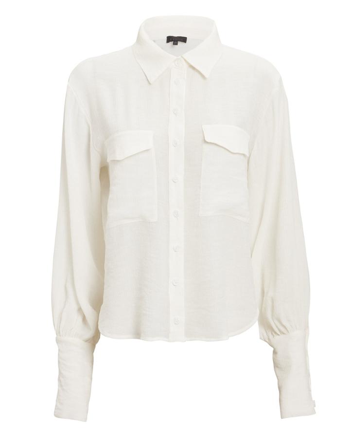 The Range Vapor Voile Blouse White P