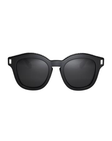 Givenchy Sun Givenchy Swarovski Crystal Embellished Wayfarer Sunglasses Black 1size