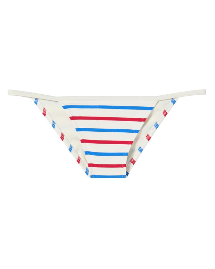 Solid & Striped Nicole Striped Bikini Bottom Multi S