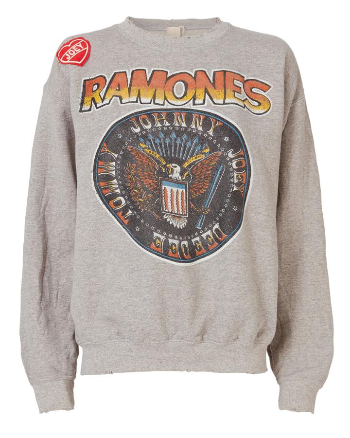 Made Worn Madeworn Joey Patch Ramones Sweatshirt Grey P