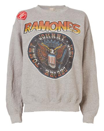 Made Worn Madeworn Joey Patch Ramones Sweatshirt Grey P