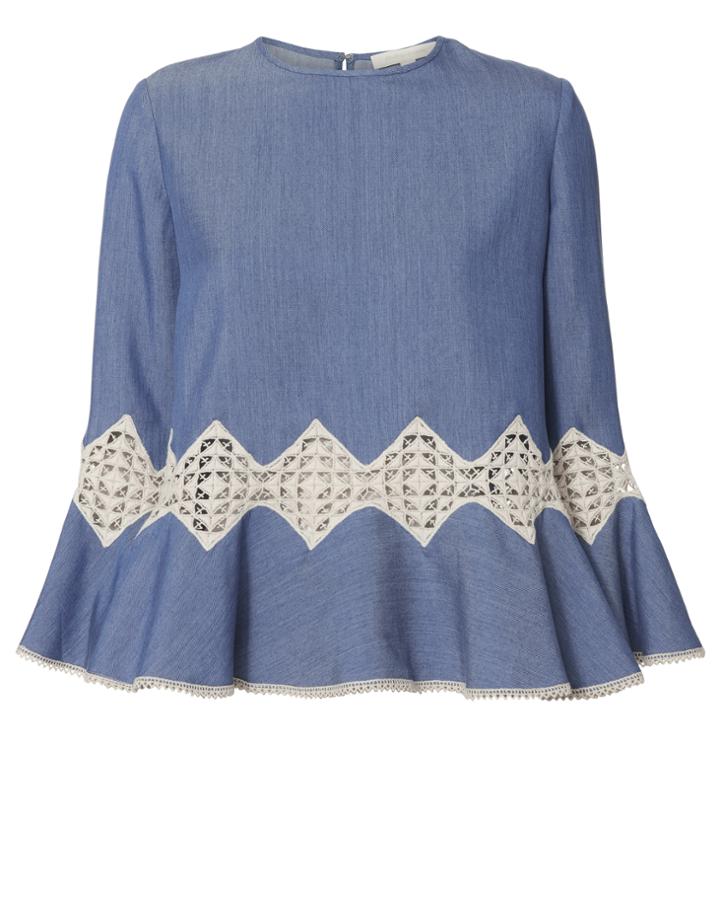 Jonathan Simkhai Lace Inset Top