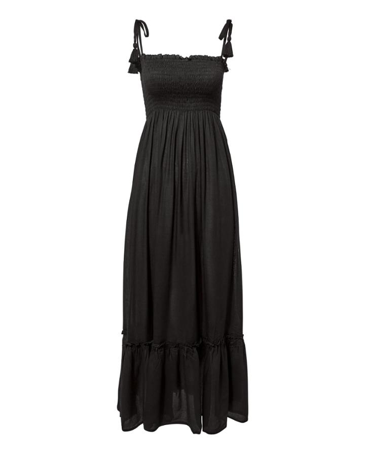 Coolchange Piper Smocked Maxi Dress Black S