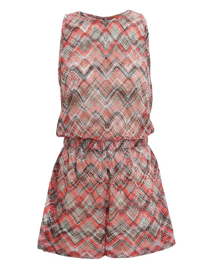Missoni Mare Zig Zag Romper Red/black 40