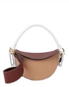 Yuzefi Brown Dip Colorblock Bag White/beige/brown/leather 1size